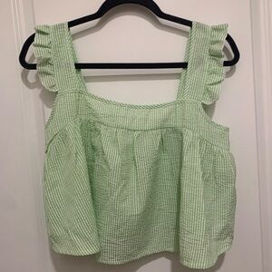 Green Striped Women's Set